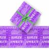 AOFUN Customized Wrapping Paper With Name Logo Cool Wrapping Paper Wrapping Paper For Men Happy Birthday Gift Wrap Cute Gifts For Best Friends 3 Rolls 58" x 23" view 2