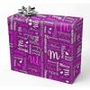AOFUN Custom Name Text Gift Wrap Funny Personalized Wrapping Paper Custom Name Text Wrapping Papper Custom Name Gift Wrapping Paper 3 Rolls 58"" x 23"", Style 27 view 1
