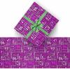 AOFUN Custom Name Text Gift Wrap Funny Personalized Wrapping Paper Custom Name Text Wrapping Papper Custom Name Gift Wrapping Paper 3 Rolls 58"" x 23"", Style 27 view 2