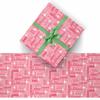 AOFUN Custom Name Gift Personalized Name Gift Personalized Gift Kids Christmas Gift Wrap Funny Gift Bags For Adults Wrapping Paper For Him 2 Rolls 58" x 23" view 2