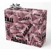 AOFUN Personalized Name Heart Gift Wrapping Paper for Boys - Custom Birthday Gifts - 5 Rolls 58" x 23" view 1