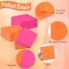120 Pcs Pink And Orange Paper Napkins 5x5 Cocktail Napkins Beverage Napkins Pink Luncheon Napkins Disposable Colors Paper Napkins For Tequila Sunrise Bachelorette Party Birthday Baby Shower view 3