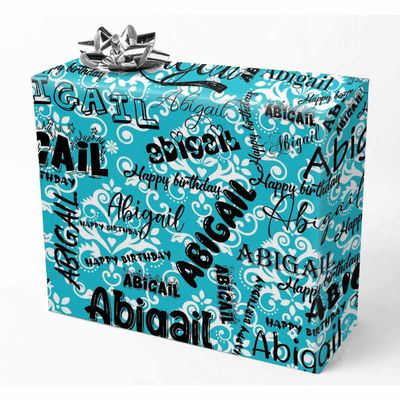 AOFUN Wrapping Paper For Boys Fashion Birthday Gift Birthday Wrapping Paper For Men With Name/Date Funny Gift For Friend Mens Wrapping Paper Multi Color 5 Rolls 58" x 23"