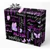 AOFUN Custom Name Gift Wrapping Paper Paper Gifts For Husband Valentine Gift Wrapping Paper With Name/Date Mens Wrapping Paper Christmas 3 Rolls 58" x 23" view 1