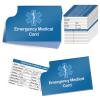 12 Pack Red Medical Condition and Emergency Contact Id Wallet Card Emergency Medical Information Card Medical Alert Wallet Card Pocket Size Medication List and Medical Cards for Caretakers (Blue) view 1
