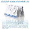 12 Pack Red Medical Condition and Emergency Contact Id Wallet Card Emergency Medical Information Card Medical Alert Wallet Card Pocket Size Medication List and Medical Cards for Caretakers (Blue) view 4
