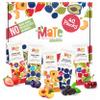 Mate Fruit Bars Variety Pack (40 Pack) - 100% Natural Real Fruit Snacks for Adults and Kids, Healthy Snacks, Fruit Leather. Gluten-Free, Vegan, No Added Sugar, No Preservatives and No Colorant view 1