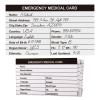 4 Pack Emergency Medical Information Id Card Red Medical Condition and Emergency Contact Id Wallet Card Medical Alert Wallet Card Pocket Size Medication List and Medical Cards for Caretakers (Black) view 3