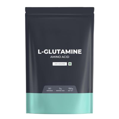 Pure L-Glutamine Powder, Amino Acid - Post Workout Supplement for Muscle Growth & Recovery - Unflavoured -150 gm