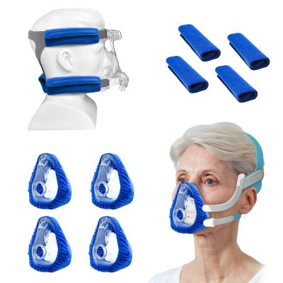 NATAKU CPAP' Mask Liners/Strap Covers Kit - Compatible with AirFit F20 for Reducing Air Leakage, Soft Strap Covers for Most Headgear Strap Reduce Red, NOT for Quattro, F30/Nasal Mask
