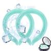 2PCS Neck Cooling Tube with Cold Insulated Bag,Reusable Ice Neck Cool Wearable Body Cooling Products for Summer Heat (Green*2) view 1