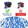 6 Pack Spin Mop Replace Head  for O-cedar RinseClean 2 Tank Spin Mop,Mop Head Refill Replacement For O-cedar RinseClean 2 Tank System - Easy to Replace,100% Microfiber, All Floor Surface Clean view 2