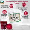 AlchePharma Organic Fermented Beet Root Powder (30 Servings, 4.76, Ounce) view 2