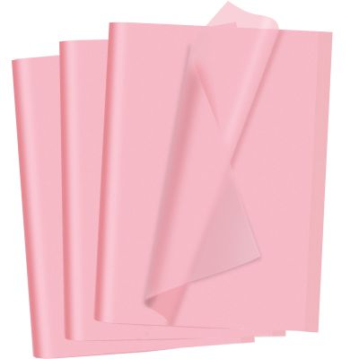 40 Sheets Pink Tissue Paper for Gift Bags Valentines Day Weddings Birthday Fall Decoration Sunflower DIY Art Crafts Packaging Wrapping Paper Bulk, 14 x 20 Inch