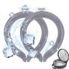 2PCS Neck Cooling Tube with Cold Insulated Bag,Reusable Ice Neck Ring Wearable Body Cooling Products for Summer Heat (Gray*2) view 1
