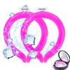 2PCS Neck Cooling Tube with Cold Insulated Bag,Reusable Ice Neck Cool Wearable Body Cooling Products for Summer Heat (Pink*2) view 1