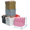 GP SUP 6 Pcs Gift Box,Mixed Color Gift Boxes with Lids, 6 Color Boxes for Birthday,Christmas,AnniversaryWedding Party (4x4x4 Inch) view 3
