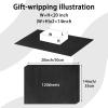 120 Sheets 20"X14" Black Tissue Paper for Gift Bags Wrapping, Art Tissue Paper Bulk for Weddings Birthday Party Crafts Decoration view 2