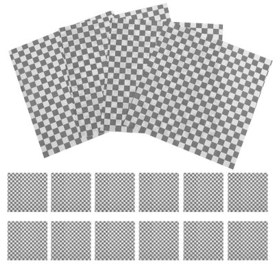 Kichvoe 50sheets Greaseproof Food Wrapping Paper Oil Baking Liner for Sandwiches Burgers and Fried Foods Compact and Lightweight for Cafes and Bakeries