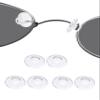 DROGO 3 Pairs Silicone Eyeglass Nose Pads, 9mm Circular Rectangle Replacement Nose Pieces, Anti-Slip Plug-in Nose Pads view 1