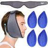 Hilph Face Ice Pack Wisdom Teeth Ice Pack Head Wrap with Washable Jaw Wrap and 4 Replacement Hot Cold Pack for Facial Oral Surgery, TMJ, Tooth Extraction, Dental Surgery, Tonsillectomy Recovery Grey view 1