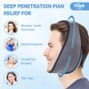 Hilph Face Ice Pack Wisdom Teeth Ice Pack Head Wrap with Washable Jaw Wrap and 4 Replacement Hot Cold Pack for Facial Oral Surgery, TMJ, Tooth Extraction, Dental Surgery, Tonsillectomy Recovery Grey view 3