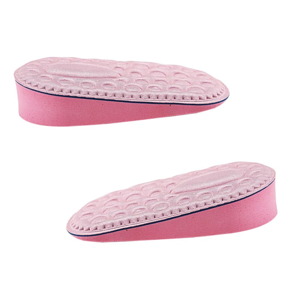NOLITOY 6pairs Invisible Height Increase Insoles for Women Comfortable Massage Shoe Lifts Soft and Elastic Heel Pads for Sneakers Canvas Shoes Pink