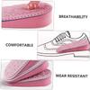 NOLITOY 6pairs Invisible Height Increase Insoles for Women Comfortable Massage Shoe Lifts Soft and Elastic Heel Pads for Sneakers Canvas Shoes Pink view 3