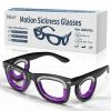 Hion Adult Anti- Motion Sickness Smart Glasses, Ultra-Light Portable Nausea Relief Liquid Glasses, Carsickness Airsickness Seasickness Glasses, Kids Travel/Cruise EssentialsBlack view 1