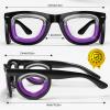 Hion Adult Anti- Motion Sickness Smart Glasses, Ultra-Light Portable Nausea Relief Liquid Glasses, Carsickness Airsickness Seasickness Glasses, Kids Travel/Cruise EssentialsBlack view 2