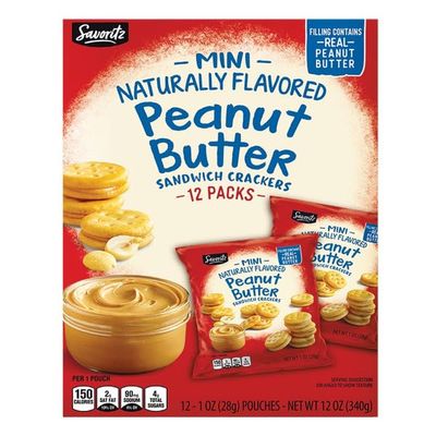 Generic Savoritz Portion Pack Mini Peanut Butter Sandwich Crackers - 12 oz (340g)