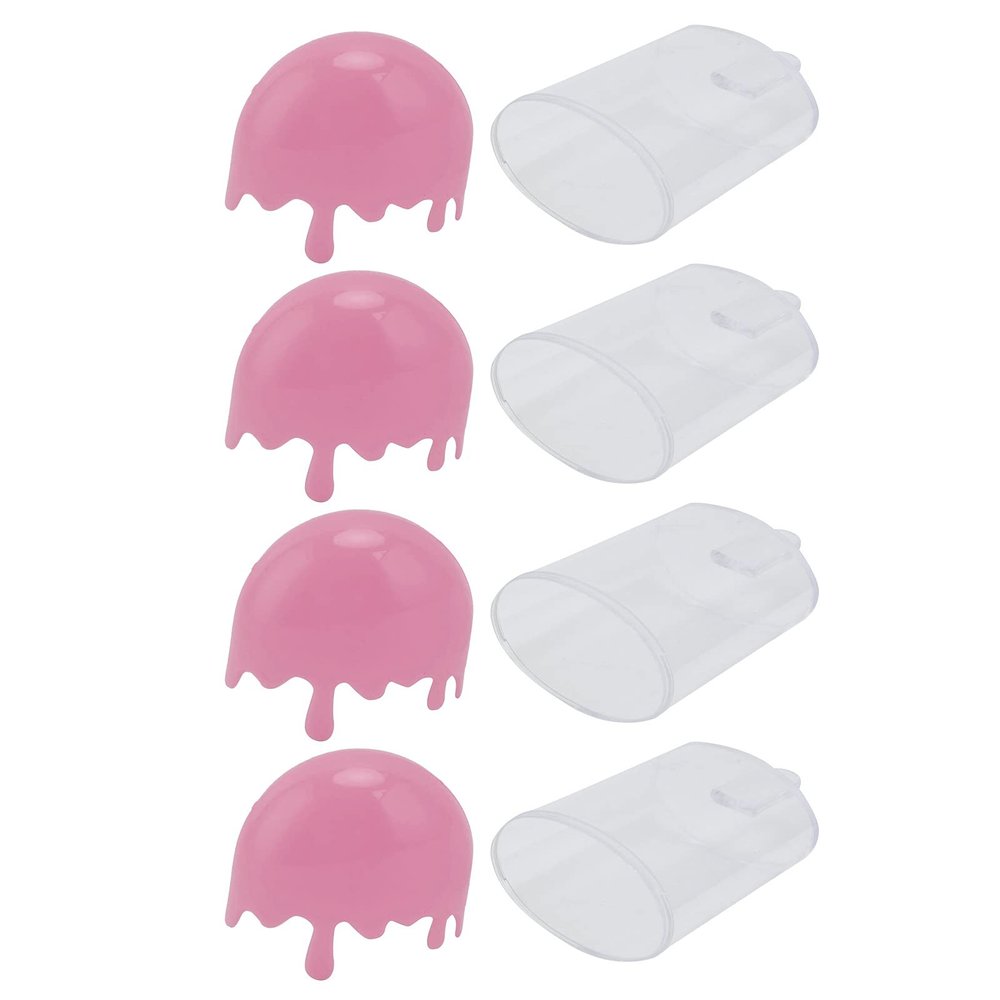 Candy Box, 12Pcs Ice Cream Shape Candy Box, Ice Cream Cakesicle Boxes Set, Reusable Plastic Candy Case Container, Party Favors And Gifts, Candy Case Container For Weddings Bridal Showers(pink)