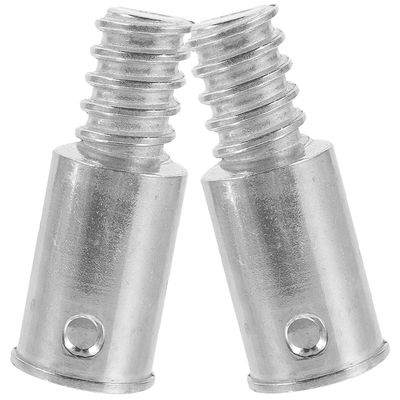 Beavorty 2pcs Threaded Tip Replacement Pole Adapter for Mop Handle Threaded End Handle Tips for Wood Poles Adapter for Broom Connector for Telescopic s for Handle