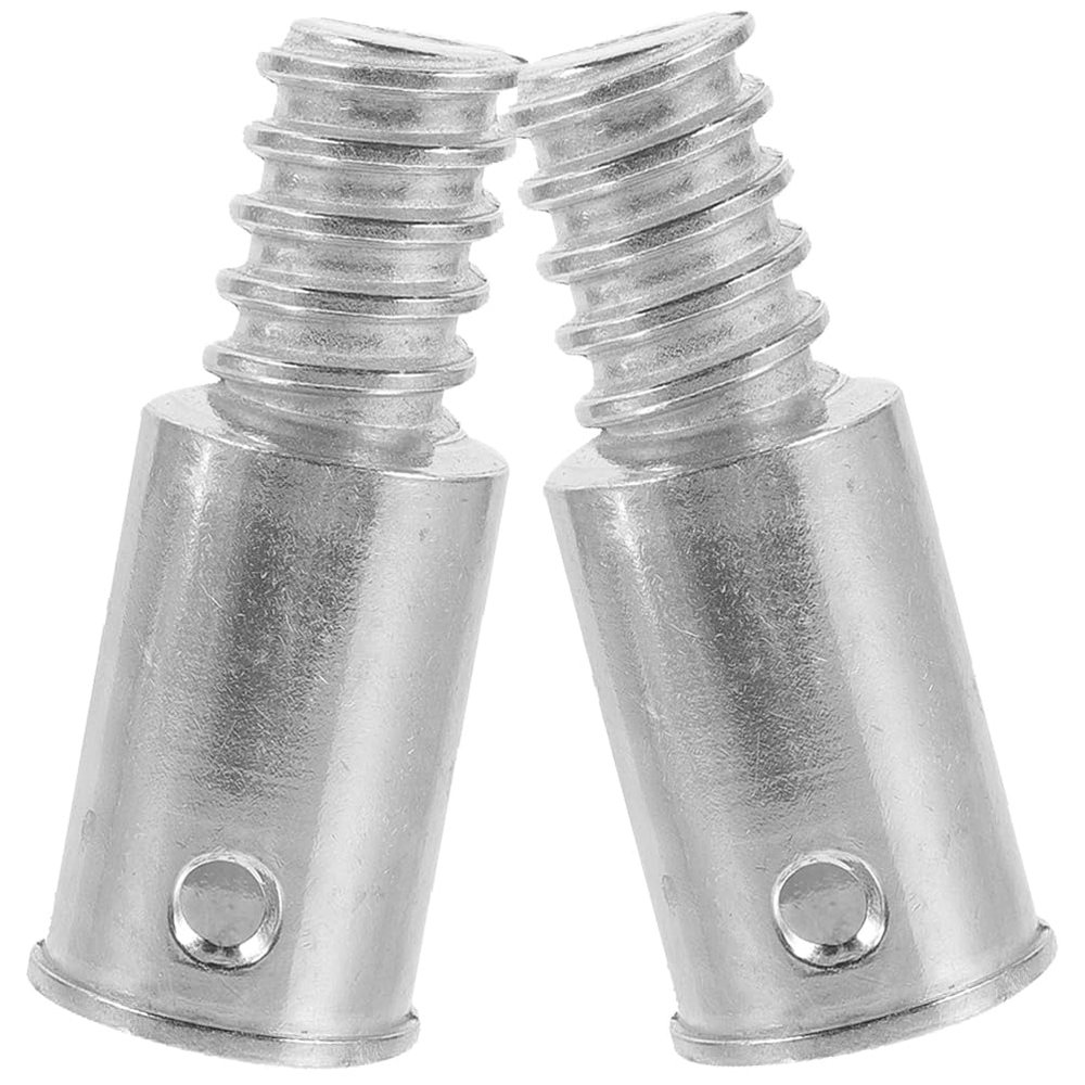 Beavorty 2pcs Threaded Tip Replacement Pole Adapter for Mop Handle Threaded End Handle Tips for Wood Poles Adapter for Broom Connector for Telescopic s for Handle