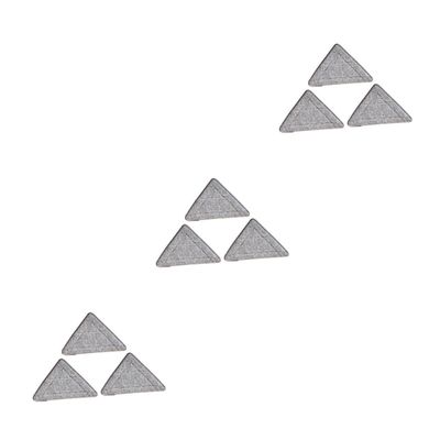 9pcs Triangle Mop Replacement Pads Microfiber Chenille Mop Refill for Easy Cleaning Hardwood Tile More Washable Reusable Replacement Accessories