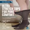 Doctor's Select Diabetic Socks for Men 9-12 - 4 Pairs Crew Neuropathy Socks for Men | Brown view 2