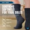 Doctor's Select Diabetic Socks for Men 9-12 - 4 Pairs Crew Neuropathy Socks for Men | Brown view 3