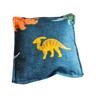 Boo Boo Rice Bag for Kids, Soft Fabric Cold Pack, Cold Hot Therapy, Ice Packs, First Aid Injuries Toothache, Breast Feeding, Reusable Eco Friendly Non toxic, Cute warm Compress (Blue Dinos) view 2
