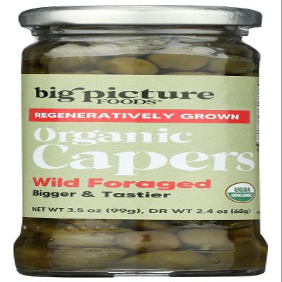 Big Picture Foods, Capers Wild Foraged Organic, 3.5 Ounce
