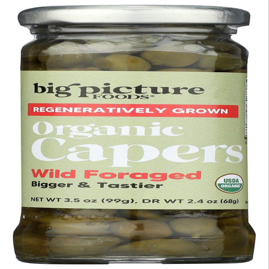 Big Picture Foods, Capers Wild Foraged Organic, 3.5 Ounce