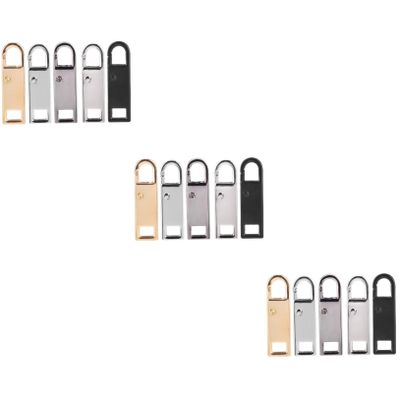 EXCEART 15pcs Multi-Function Removable Zipper Pulls for Backpacks Luggage and Jackets Accessories for Projects and Travel Use
