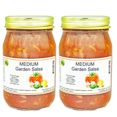 Arndts Fudgery Amish Made Salsa 2-16 oz. Jars (Garden Medium)