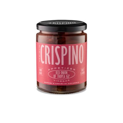 Famiglia Crispino Authentic Italian Red Onion Of Tropea IGP In Vinegar 9.52 oz Jar
