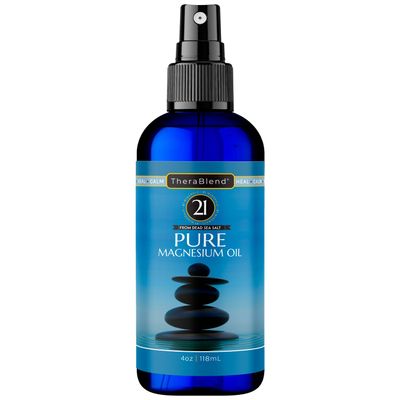 CryoDerm TheraBlend 21 Minerals Pure Magnesium Oil Spray - Premium Magnesium Chloride from Dead Sea Salt (4 oz)