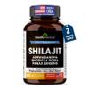 SANDHUHERBALS Shilajit Capsules for Men & Women | Pure Himalayan Blend with Ashwagandha | High Potency and Energy Supplement | 2 Months Supply | for Extra Power and Stamina | Combo with Sea Moss view 1