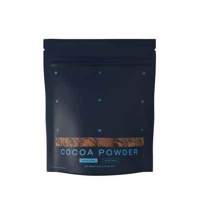 Blueprint Bryan Johnson Non Dairy Cocoa Powder  Elite Level Flavanols  100% Pure Cocoa  Low Fat Unsweetened Cocoa  Undutched  Keto Friendly  Great for Baking, Cooking & Smoothies  12oz Bag