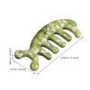 Beaupretty Jade Scalp Massager Comb Guasha Scraping Scalp Comb Gua Sha Massage Tool for Facial Back Body Stress Relax Green view 4