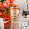 I00000 200 Pack 12 oz Gold Plastic Cups, Clear Disposable Cups, Disposable Plastic Wine Glasses Cocktail Glasses Premium Cups with Gold Rim, 12 Ounce Tumblers for Party & Wedding view 2