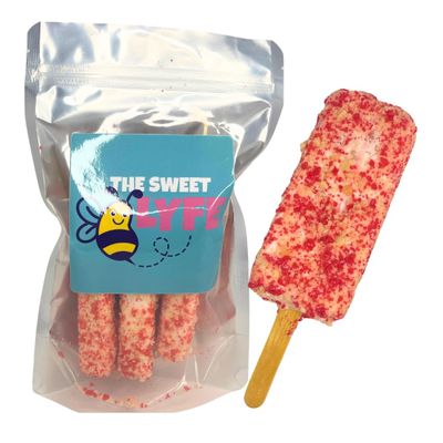 THE SWEET LYFE Freeze Dried Strawberry Shortcake Ice Cream Bars 3 Count - Delicous and Crunchy Freeze Dried Ice Cream Bars: Shipped in a box
