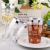 I00000 50 Pack 12 oz Silver Plastic Cups, Silver Rimmed Disposable Cups, Party Wine Glasses Disposable Cocktail Glasses Heavy Duty Cups with Silver Rim, 12 Ounce Plastic Tumblers For Party view 4
